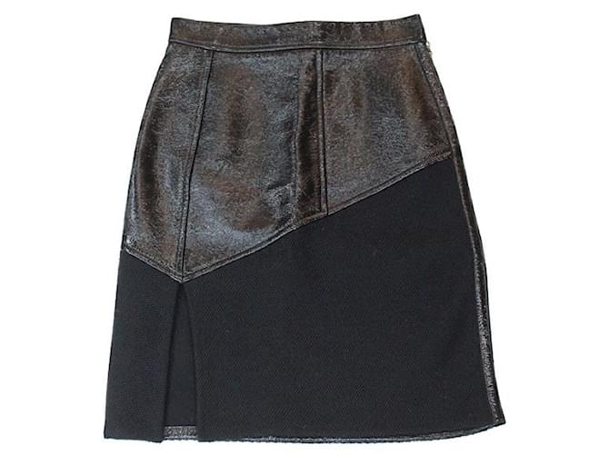 Louis Vuitton Skirts Black Leather  ref.1163242