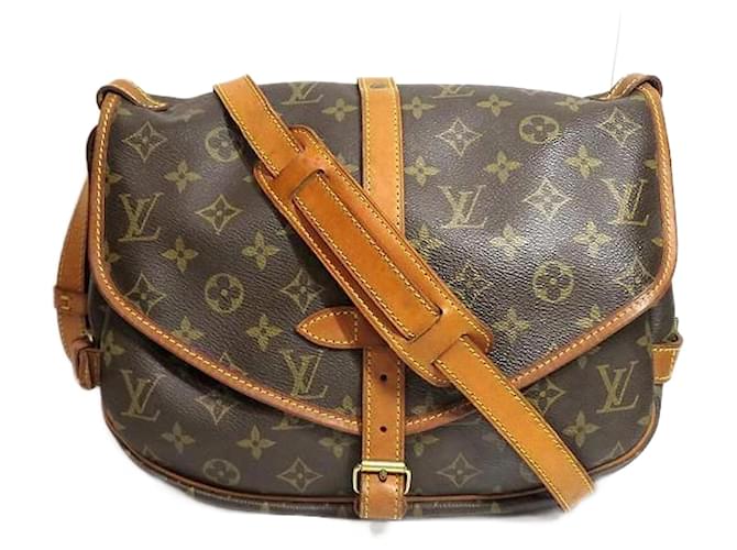 Louis Vuitton Monogram Saumur 30 M42256 Brown Cloth  ref.1163271