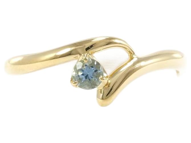 & Other Stories [LuxUness] 18K Aquamarine Ring  Metal Ring in Excellent condition Golden  ref.1163284