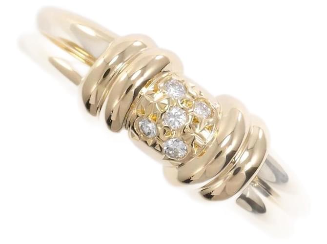 & Other Stories [LuxUness] 18K Diamond Scroll Ring Metal Ring in Excellent condition Golden  ref.1163296