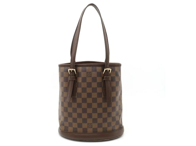 Louis Vuitton Bucket Brown Cloth  ref.1163399