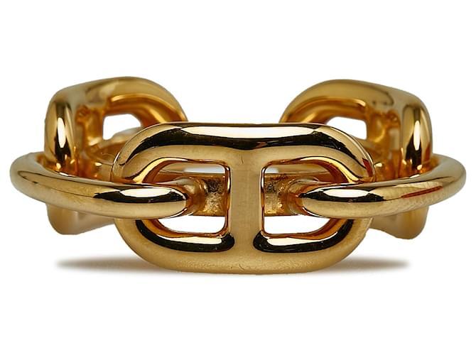 Ring Hermès Anello per sciarpa Hermes in regata dorata D'oro Metallo Placcato in oro  ref.1163425