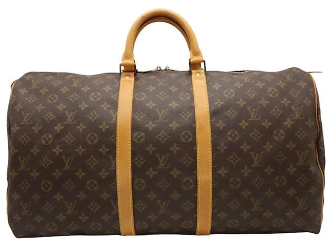 Louis Vuitton Keepall 55 Brown Cloth  ref.1163537