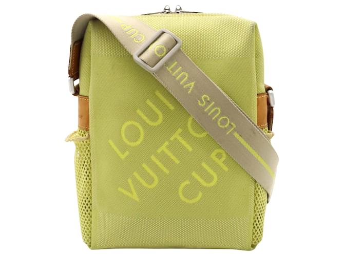 Louis Vuitton Weathery Giallo Tela  ref.1163586