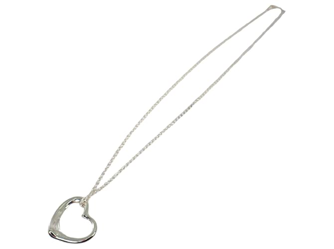 Tiffany & Co Open Heart Silvery Silver  ref.1163678