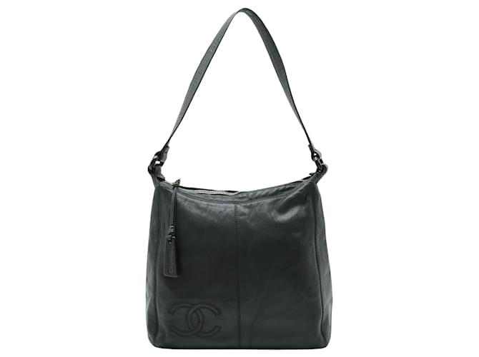 Timeless Chanel COCO Mark Black Leather  ref.1163736