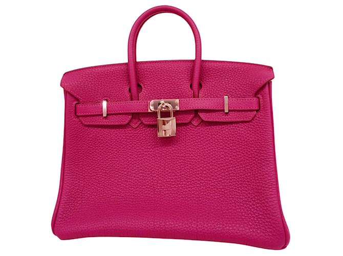 Hermès HERMES BIRKIN 25 Pink Leder  ref.1163791