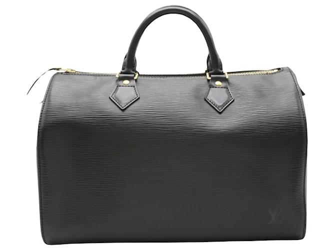 Louis Vuitton Speedy 30 Black Leather  ref.1163855