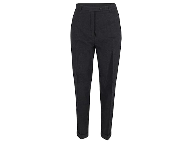 Max Mara Sportmax Tapered Trousers in Grey Cotton  ref.1163987