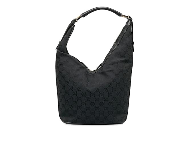 Gucci GG Canvas Shoulder Bag 001 4288 Black Cloth  ref.1164017