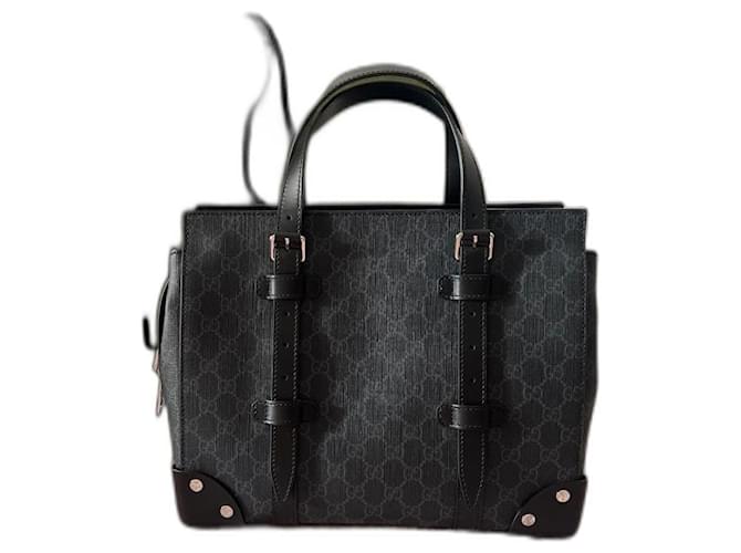 Handtasche Gucci GG Supreme Schwarz Leder  ref.1164052