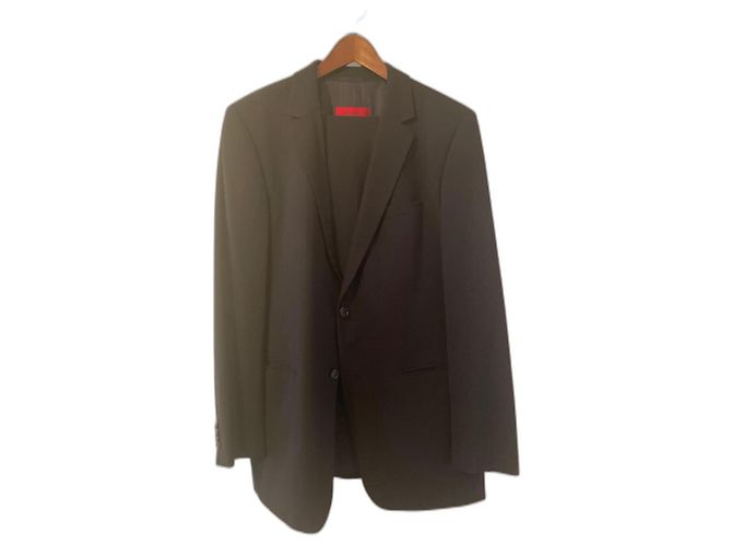 Hugo Boss Aamon Suit Navy Blue Wool Size 52
