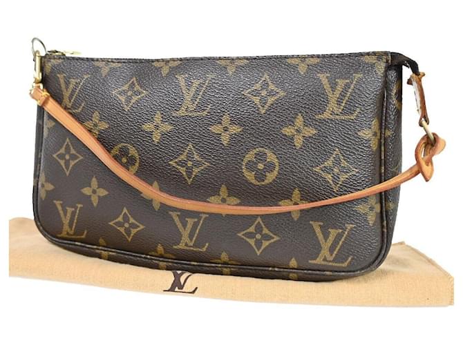 Louis Vuitton Pochette Accessoires Brown Cloth  ref.1164067