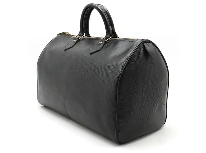 Louis Vuitton Speedy 35 Black Leather  ref.1164139