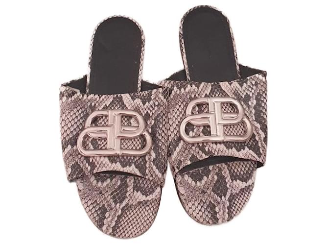 Balenciaga Python-Sandalen Python drucken