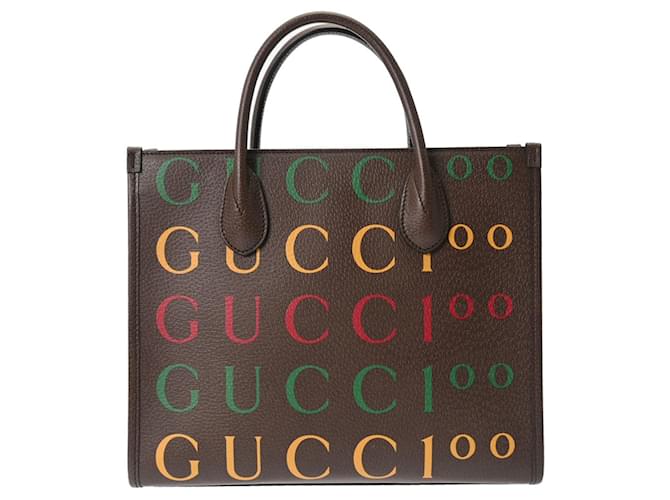 Gucci GG Marmont Cuir Marron  ref.1164222