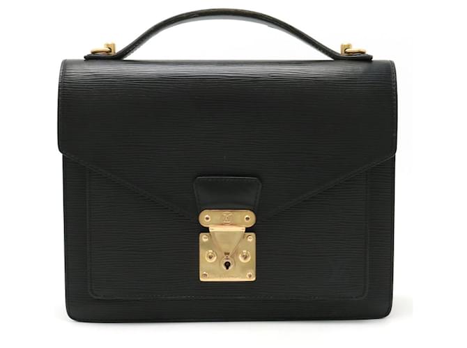 Louis Vuitton Monceau Black Leather  ref.1164226