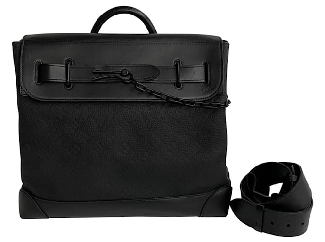 Louis Vuitton Steamer Black Leather  ref.1164269