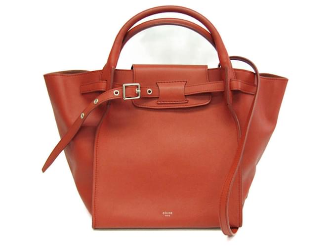 Céline Big Bag Red Leather  ref.1164284