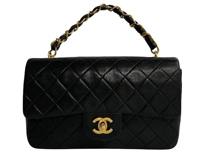 Chanel Coco Handle Black Leather  ref.1164291