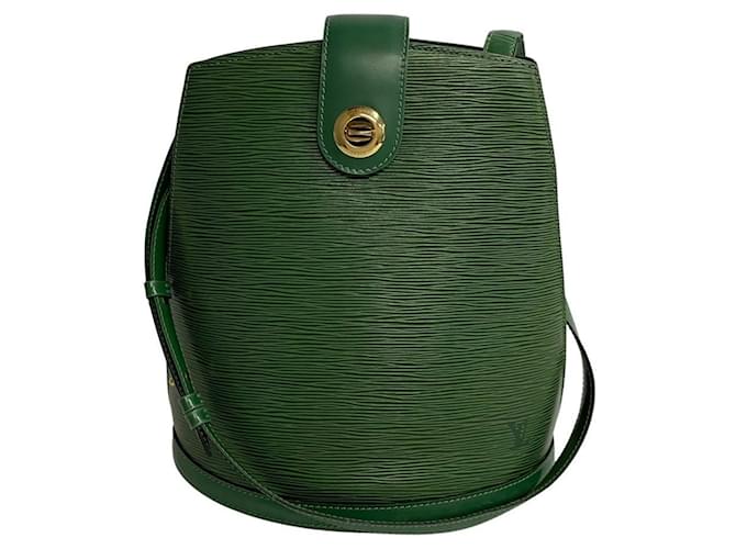 Louis Vuitton Cluny Verde Couro  ref.1164306