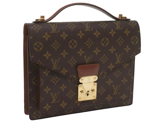 Louis Vuitton-Monogramm Monceau 28 Handtasche M.51185 LV Auth 61101 Leinwand  ref.1164358