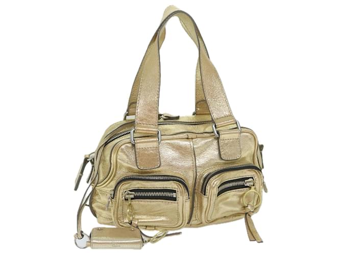 Chloé Chloe Shoulder Bag Leather Gold Tone Auth uy155  ref.1164397
