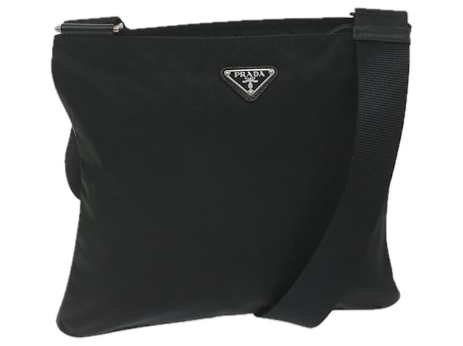 PRADA Shoulder Bag Nylon Black Auth 60962  ref.1164429
