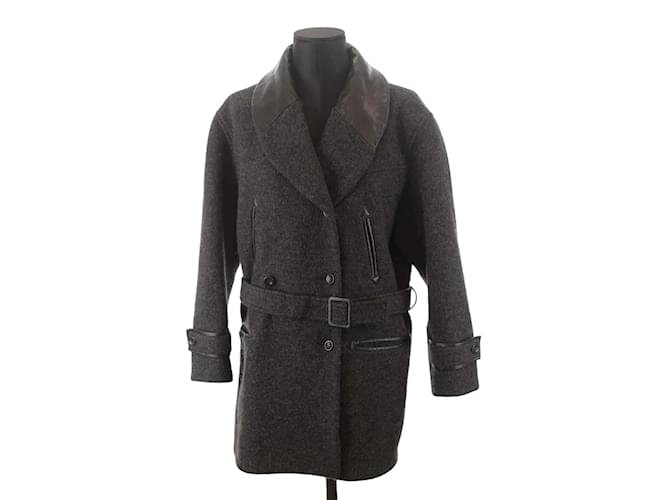 Kenzo Wool coat Dark grey  ref.1164458