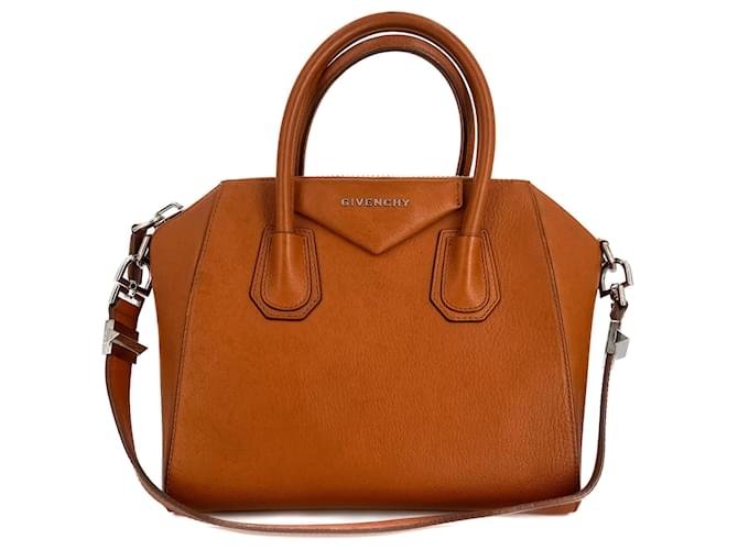 Givenchy Antigona Small Leather 2-Way Tote Brick Orange  ref.1164465