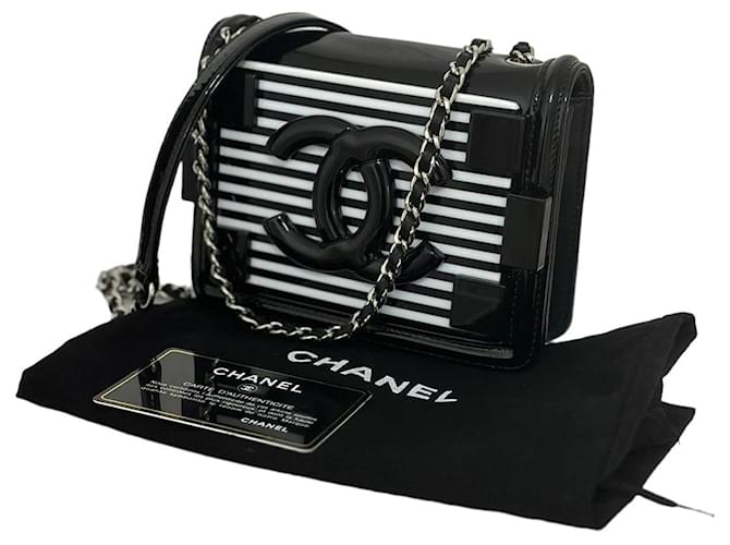 Boy Chanel Bopy Brick bag Black Enamel  ref.1165760