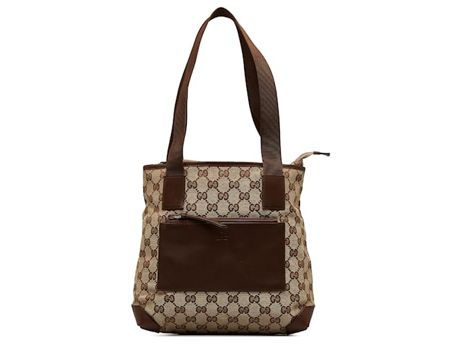 Gucci Brown GG Canvas Handbag Beige Cloth Cloth  ref.1161075