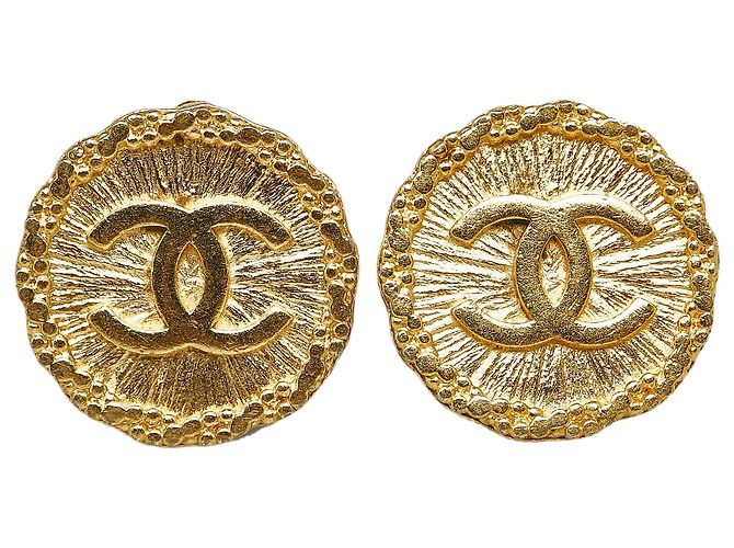 Orecchini a clip CC in oro Chanel D'oro