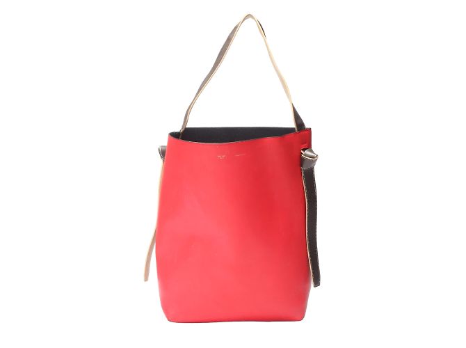 Céline Leather Twisted Cabas