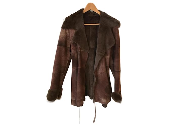 & Other Stories OTHER  Coats T.fr 38 leather Brown  ref.1164638