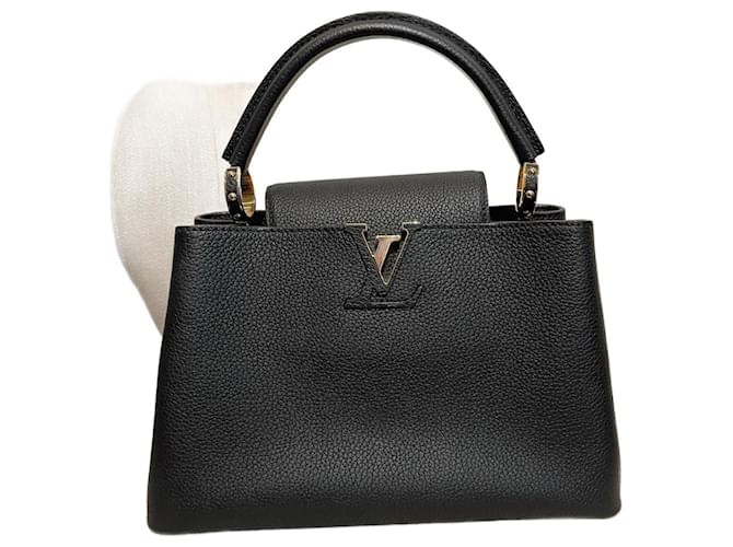Capucines LOUIS VUITTON  Handbags T.  leather Black  ref.1164641