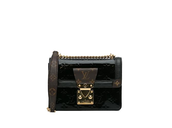 Black Louis Vuitton Monogram Vernis Wynwood Crossbody Bag Leather  ref.1164912