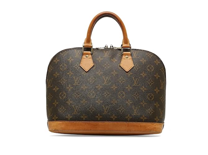 Brown Louis Vuitton Monogram Alma PM Handbag Leather  ref.1164925