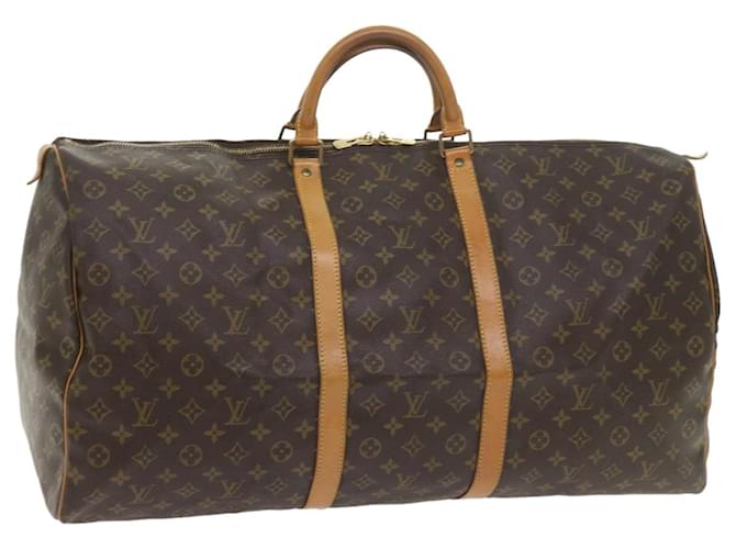 Louis Vuitton Keepall 60 Brown Cloth  ref.1164992