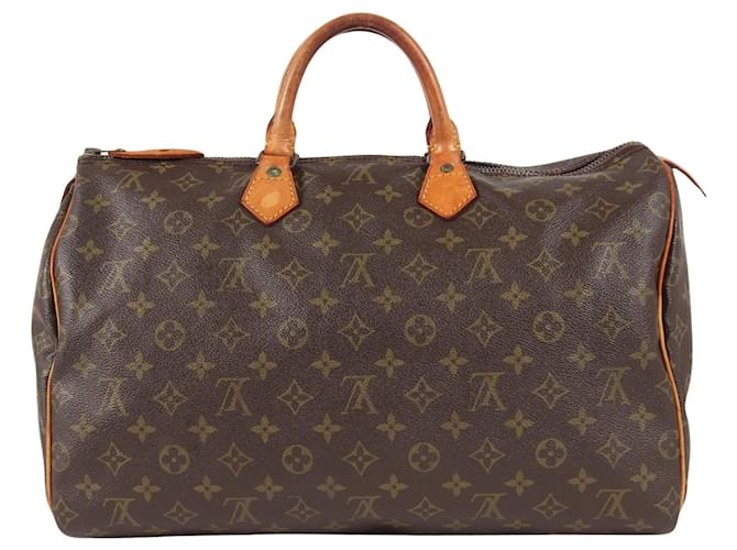 Louis Vuitton Speedy 40 Brown Cloth  ref.1165071