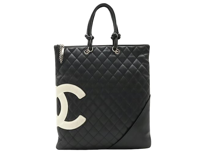 Chanel Cambon Line Black Leather  ref.1165231