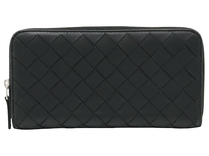 Bottega Veneta Zip around wallet Black Leather  ref.1165250