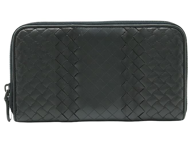 Bottega Veneta Intrecciato Black Leather  ref.1165258