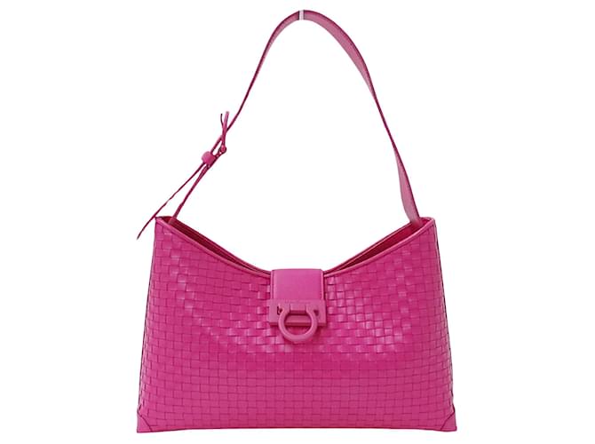 Salvatore Ferragamo Gancini Pink Leather  ref.1165527