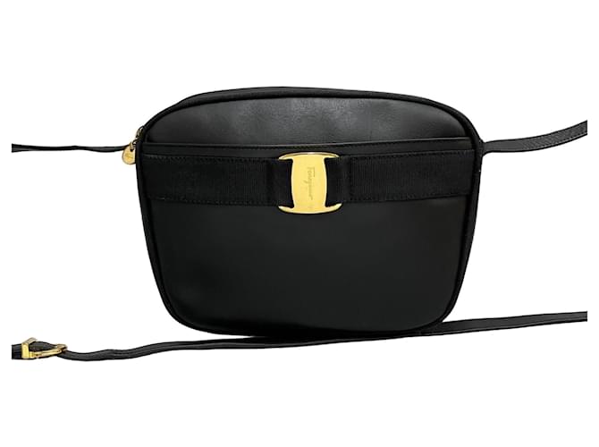 Salvatore Ferragamo Vara Black Pony-style calfskin  ref.1165529