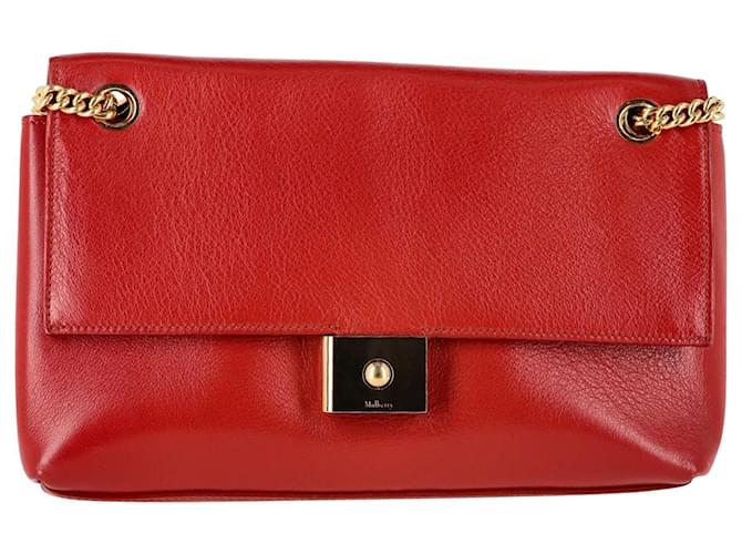 Mulberry Cheyne Shoulder Bag in Red Leather  ref.1165555