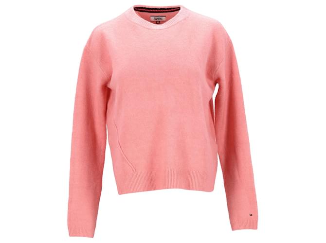 Tommy Hilfiger Damen-Pullover aus Polyacrylmischung in rosa Synthetik Pink Synthetisch  ref.1165598