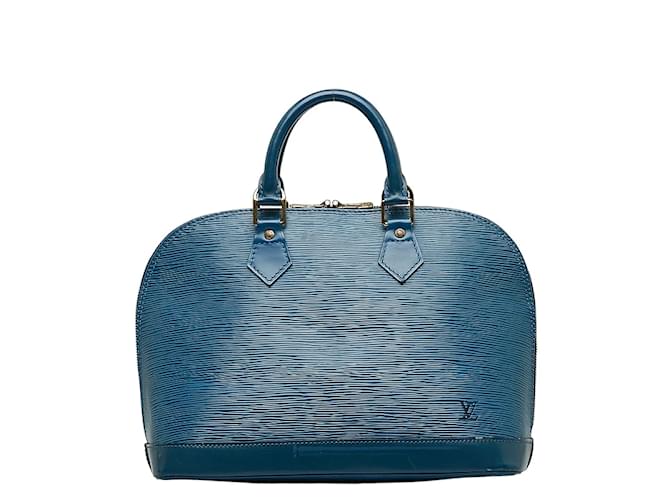 Louis Vuitton Épi Alma PM M52145 Cuir Veau façon poulain Bleu  ref.1165709