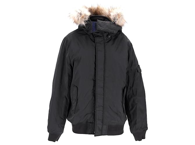 Tommy Hilfiger Mens Trimmed Hood Technical Jacket Black Polyester  ref.1165726