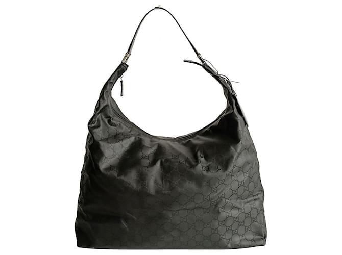 Gucci-Reisetasche aus schwarzem Monogramm-Nylon Leinwand  ref.1165749